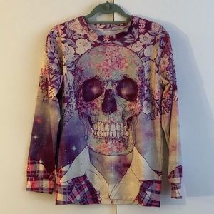 Long Sleeve Skull Top